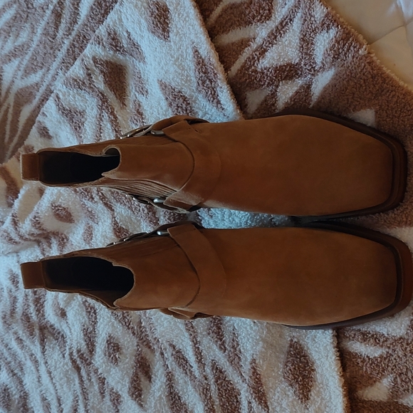 ❤️ SALE ❤️ Nwt Sam Edelman Suede Tan Boots - Picture 10 of 14